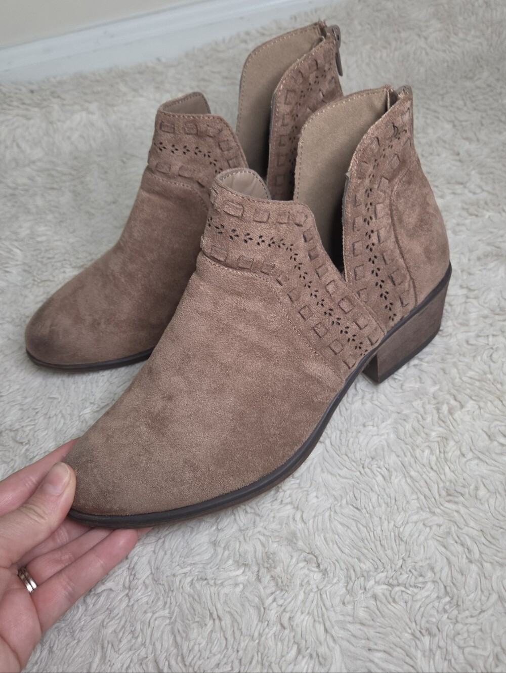 Women's Pierre Dumas Brown Ankle Boots Sz 6.5